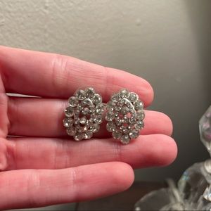 Rhinestone Stud Earrings